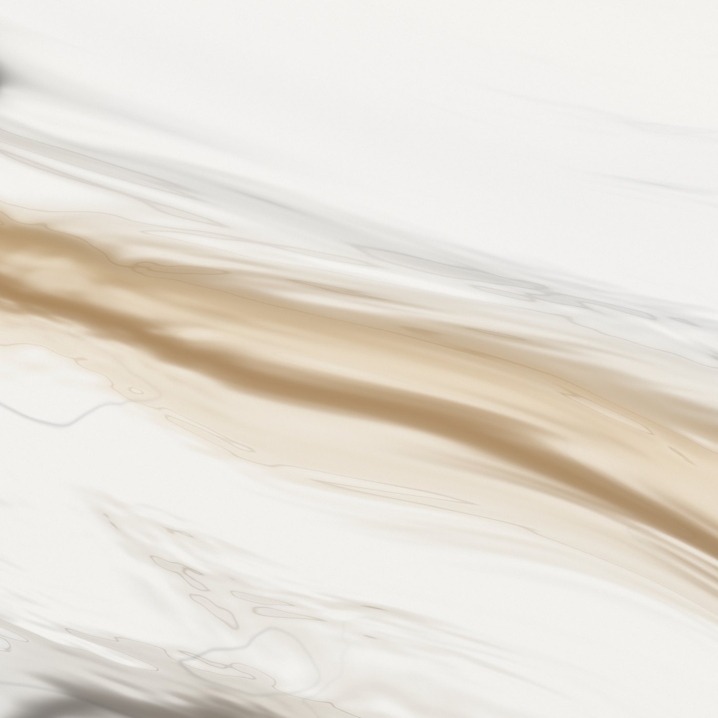 Close view of Calacatta Oro: a gold vein crossing the white ground